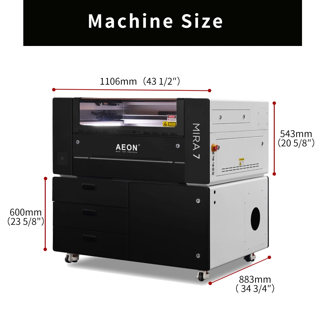 Aeon Mira9 9060 Desktop Laser Cutter with Auto Focus 60W/80W/100W/RF30W/RF50W